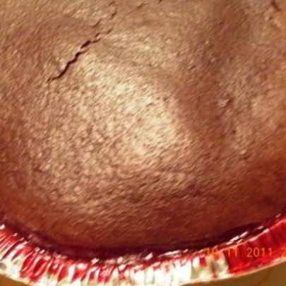 Шоколадный манник с ягодами