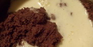 шоколадный манник с ягодами