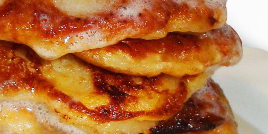 Рецепт банановых оладушек с шоколадом