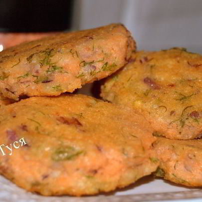 Чечевичные оладьи