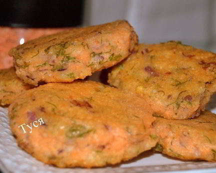 Чечевичные оладьи