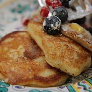 Рецепт Фруктовых оладий на кефире