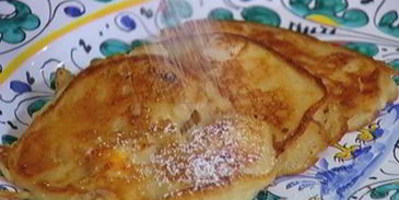 фруктовые оладьи на кефире