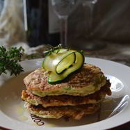 Рецепт Кабачковых оладий с зеленью и чесноком