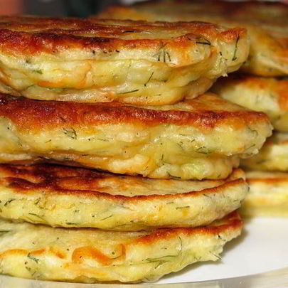 Капустные оладьи