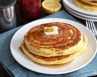 Лимонно-кукурузные оладьи