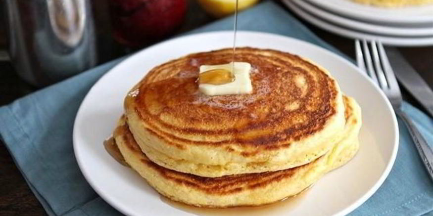 Рецепт лимонно-кукурузных оладьи