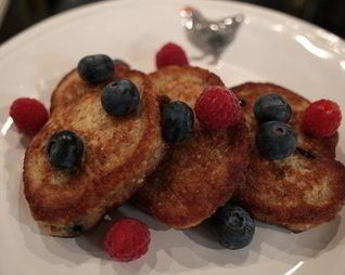 Миндально-банановые оладушки