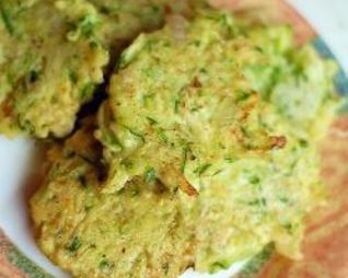 Оладьи из кабачков с творогом