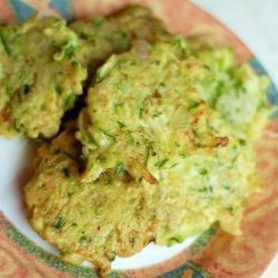 Оладьи из кабачков с творогом