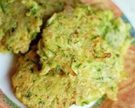 Оладьи из кабачков с творогом