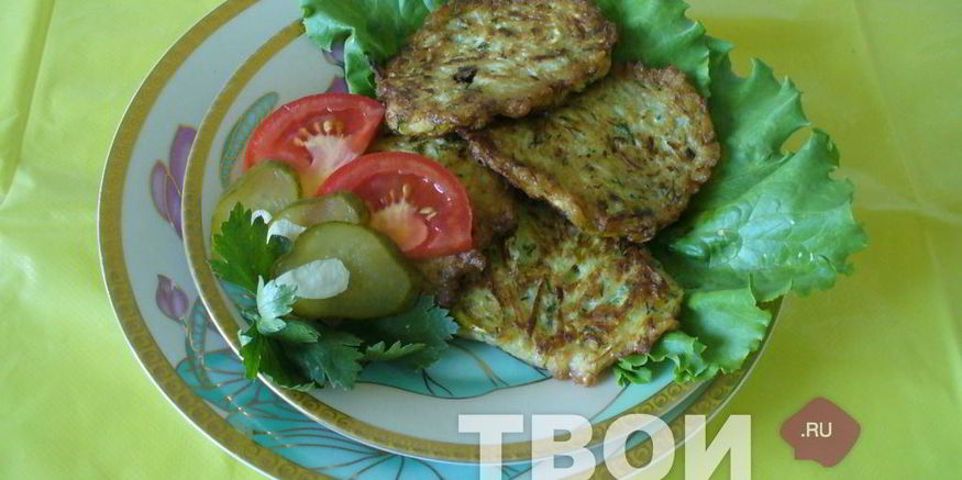 Рецепт оладий из кабачков