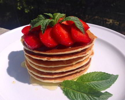 Оладьи на кефире, жареные без масла