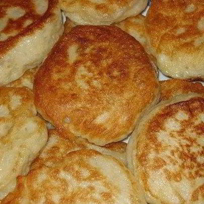 Оладьи с маслом на опаре