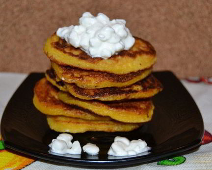 Оладьи с тыквой