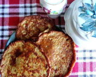 Печеночные оладьи с сыром
