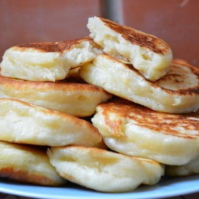 Пышные оладушки на кефире