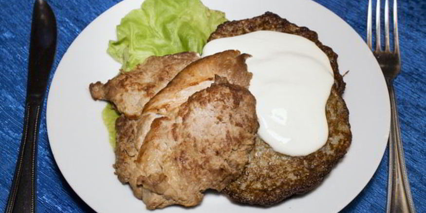 Рецепт свиных оладий