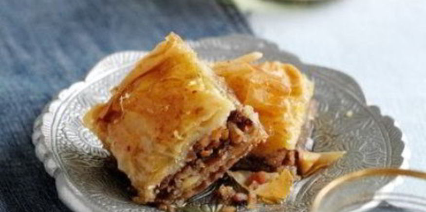 Рецепт пахлавы с медово-розовым сиропом