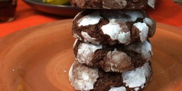 двойное шоколадное печенье с имбирно-кофейными нотками