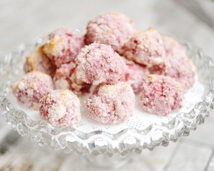 Клубничное печенье