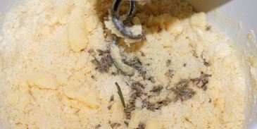 кокосовое печенье с лавандой