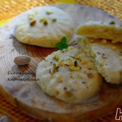 Лимонно-мятное печенье с помадкой