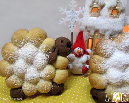 Новогоднее печенье Овечки