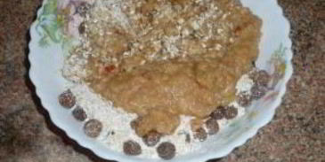 овсяно-яблочное печенье