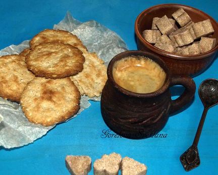 Овсяное печенье с жареными каштанами