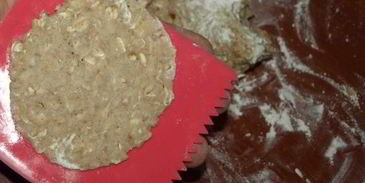 овсяное печенье с жареными каштанами