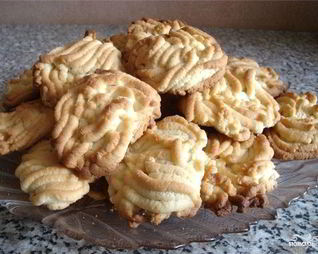 Печенье через мясорубку с маргарином