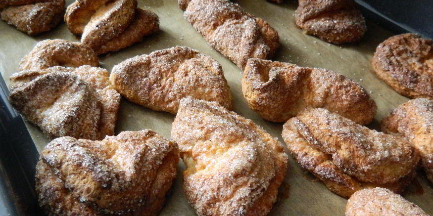 Рецепт печенья из творожного теста с медом и корицей