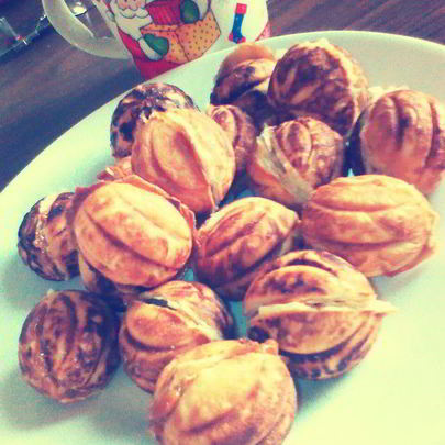 Печенье Орешки со сгущенкой