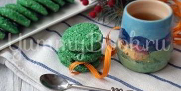 печенье с чаем матча