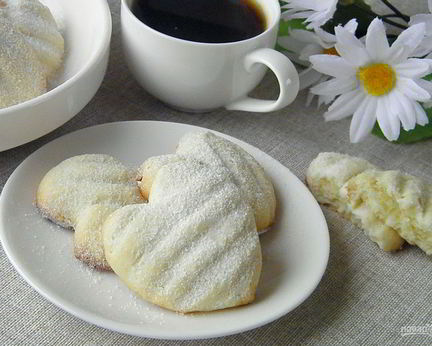 Печенье в форме сердечек