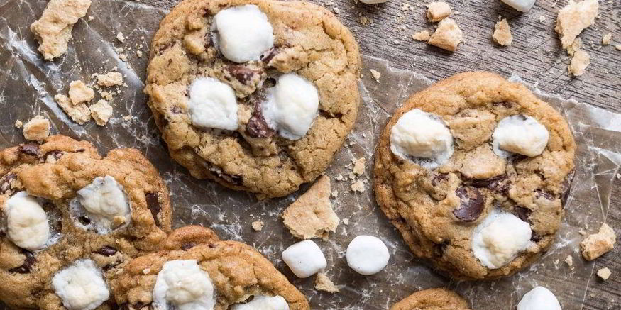 Рецепт песочного печенья с шоколадом и маршмеллоу