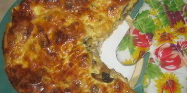 грибной пирог