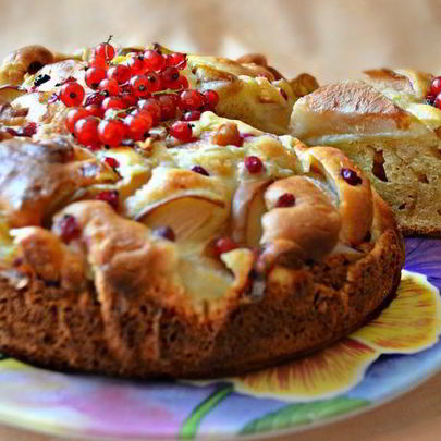 Грушевый пирог к вечернему чаю