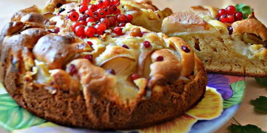 Рецепт грушевого пирога к вечернему чаю