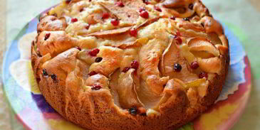 грушевый пирог к вечернему чаю