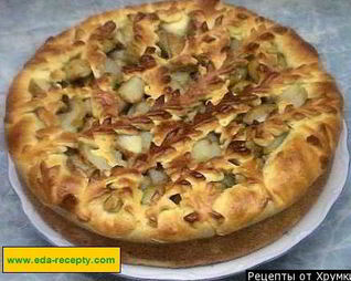 Грушевый пирог с грушами