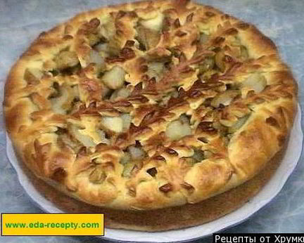 Грушевый пирог с грушами