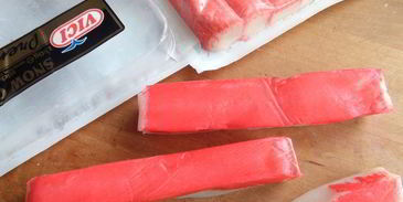 киш на овощном корже с крабовыми палочками