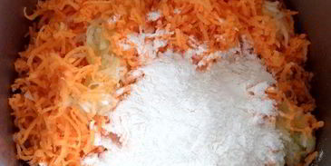 киш на овощном корже с крабовыми палочками