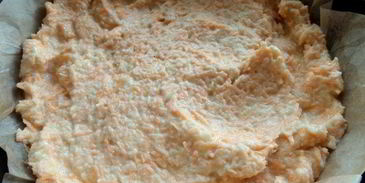 киш на овощном корже с крабовыми палочками