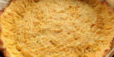 киш на овощном корже с крабовыми палочками