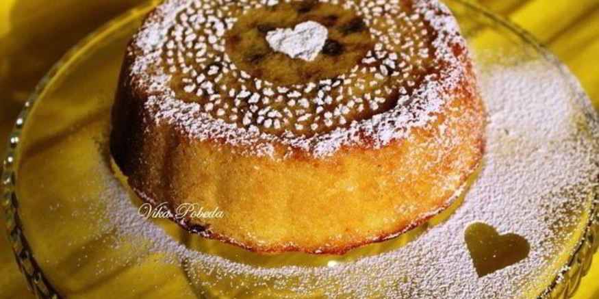 Рецепт кукурузного пирога с творогом и вяленой клюквой