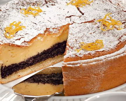 Лимонно-сырный пирог