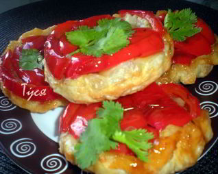 Мини-пироги с болгарским перцем